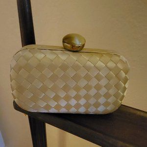 Urban Expressions Evening Bag Satin Weave Champagne